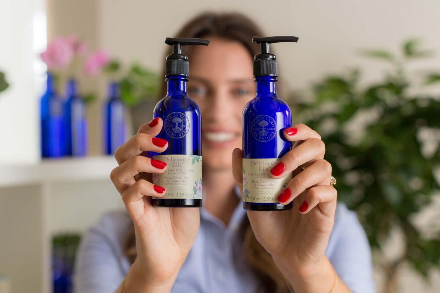 Deliciously Ella and Neal's Yard Remedies product close-up shot